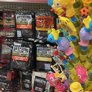 Toys and more snacks.