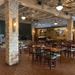 Inside, plenty of seating