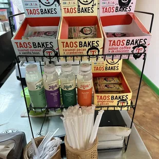 a display of tacos bakes