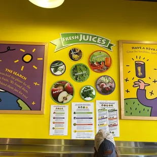 Fresh Juices menu