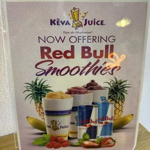 red bull smoothie and smoothie