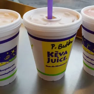 Peanut butter banana &amp; Chocolate Passion Paradise Citrus Sunrise