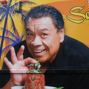  man holding a plate of food