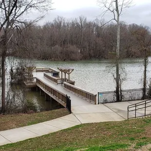 View of dock from parking lot