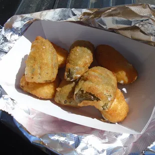 Side of jalapeno poppers - yum!