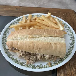 Chicken Hoagie with Fries