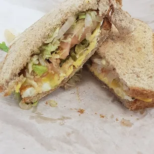 Egg and cheese sandwich,  so delicious