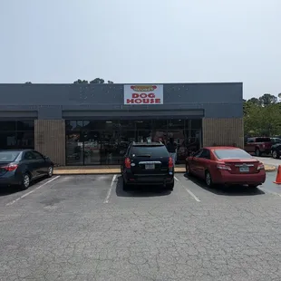 cars parked in a parking lot