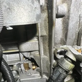 A picture that was sent to me a week later after they told me nothing was wrong with the car DONT GO HERE