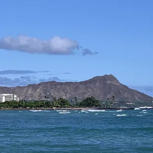 Awesome view of Diamond Head from the park.