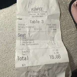 Look at all that food for two at that price! In 2022.