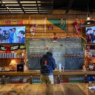 The bar, during Covid. Great spot