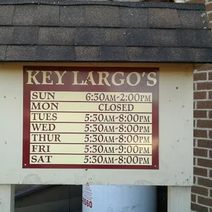 We are open 6 days a week!