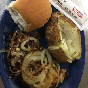 Liver &amp; Onions served with 2 sides. Thursday's all you can eat.