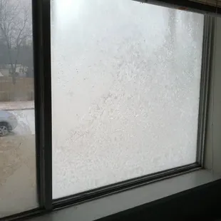 Windows leaked horribly - frost on window