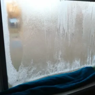 Windows leaked horribly - frost on window.  Asked repeatedly to have windows fixed and never happened.