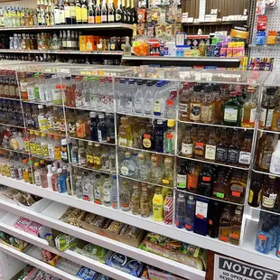 a wide selection of liquor