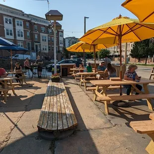 Lots of outdoor seating