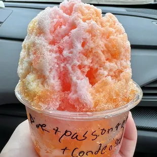 Pineapple/Passion Fruit/Orange Shave Ice
