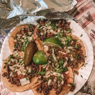 Carne asada tacos