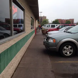 Exterior on the liquor store side...