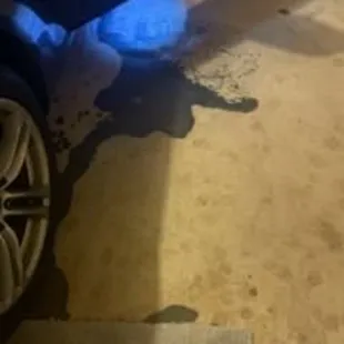 Slime left on ground