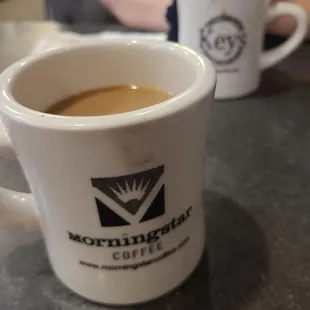 a cup of coffee