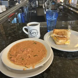 Grilled cheese sandwich w/Tomato Bisque