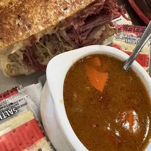 Soup &amp; Sandwich Combo - Half Combo with Grilled Rueben