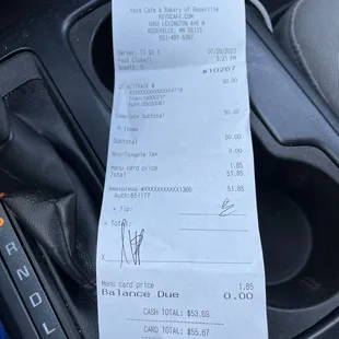 First time I've seen this and our company buys $$$$$'s in gift cards. "Menu card price $1.85"? They don't tell you about it.