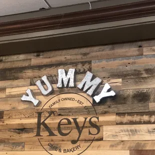 a close up of the sign