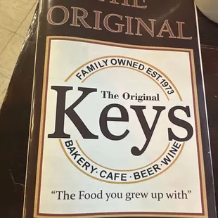 the original key's