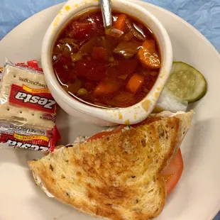 Soup/sandwich/cookie Combo