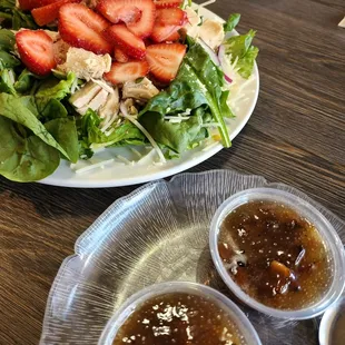 Keys Woodbury Summer Salad (Gluten-Free) and hot bacon dressing