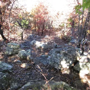 rocky area adjacent to Frank Trail