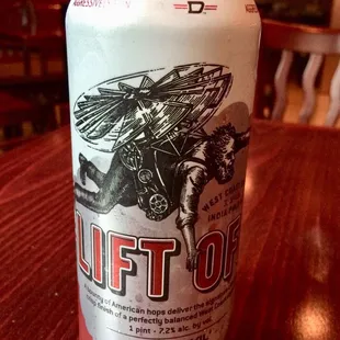Local beer at the bar: Daredevil Lift Off