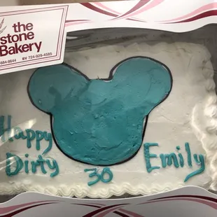 a birthday cake in a box