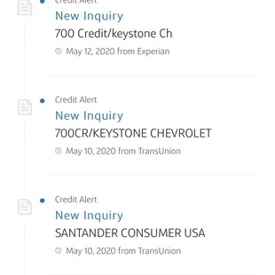 These are screenshots of them running my credit and not just on the day I was there. 2/3