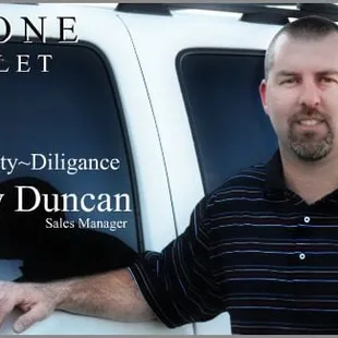 Andy Duncan. New Car Manager. 17 years service.