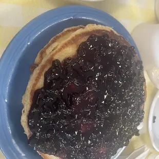Blueberry pancakes
