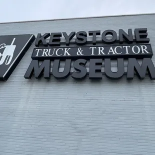 the front of keystone truck and tractor museum