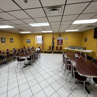 banquet room for larger parties.