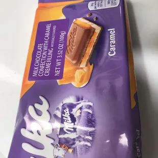 a close up of a chocolate bar