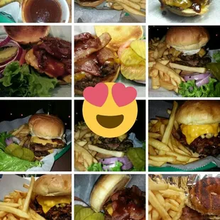 Tons of Char-broiled burgers