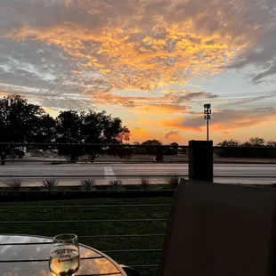 Amazing sunset with a cold one!
