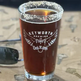 "That's Just Nuts" Amber Ale brewed with Pecans and dressed