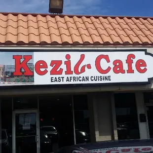 the front of the restaurant