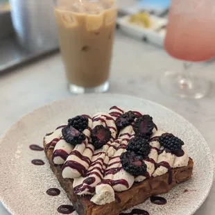 Blackberry Mascarpone Toast