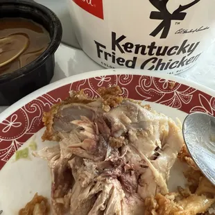 Chicken still raw. Bought 8pcs chicken at their drive thru. I ordered 4 crispy 4 original but they gave all crispy.