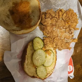 False advertising with the spicy chicken.